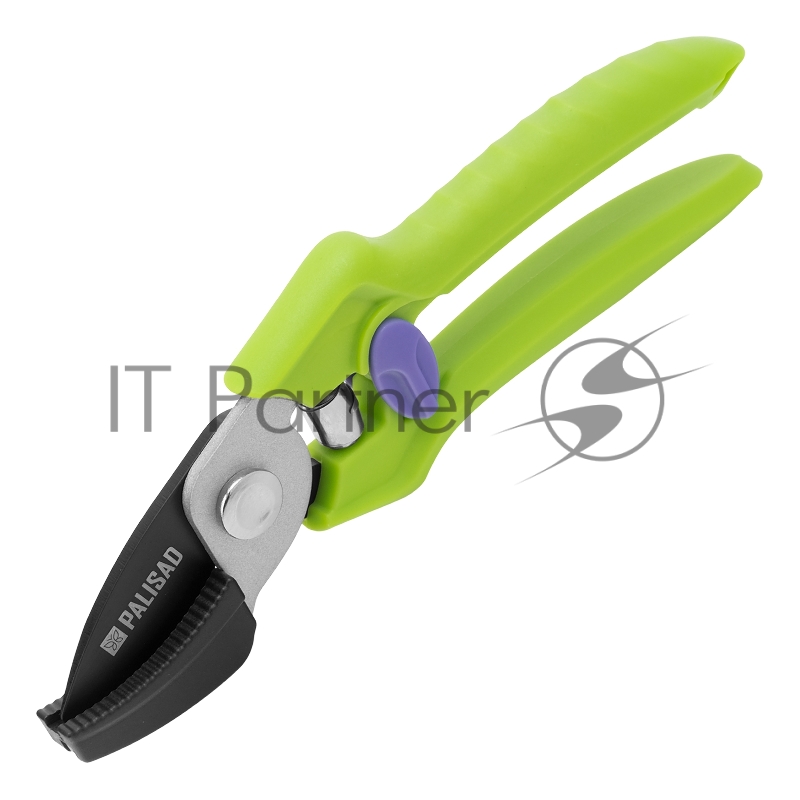 Секатор с наковальней, 190 мм, пластиковые рукоятки Palisad