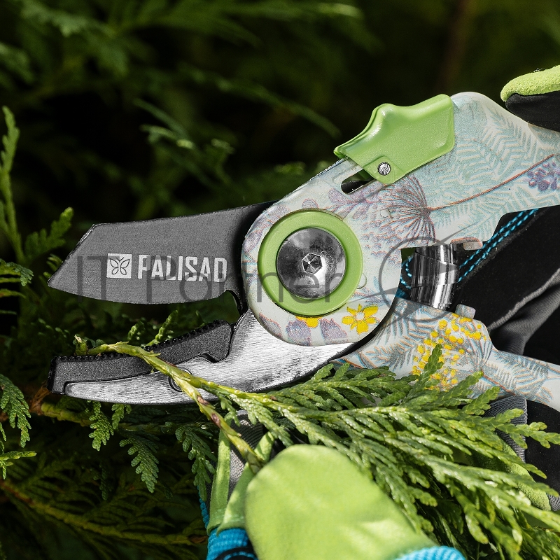 Секатор с наковальней, 210 мм, пластиковые рукоятки Palisad