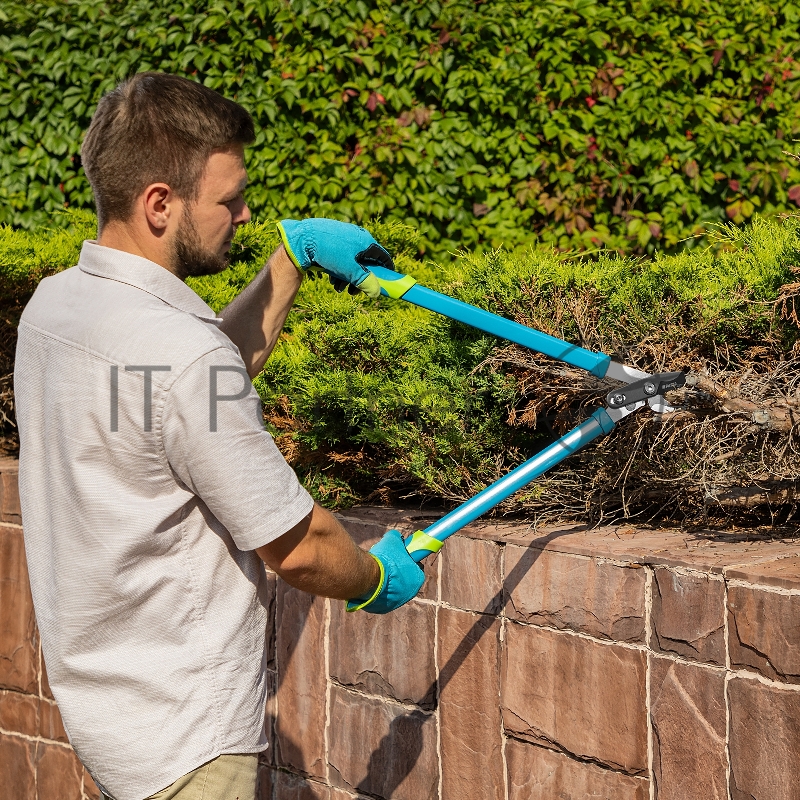 Сучкорез прямого реза, 610 мм, двухрычажный механизм, двухкомпонентные рукоятки, LUXE Palisad