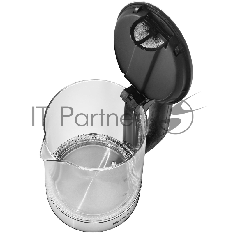 Электрический чайник KORTING/ Электрический чайник KORTING, объем 1.7 л, материал: стекло, механическое управление, фильтр от накипи, 5 температурных режимов, автоотключение, поддержание температуры