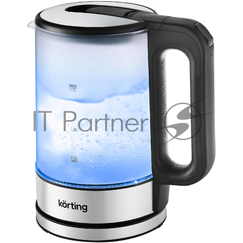 Электрический чайник KORTING/ Электрический чайник KORTING, объем 1.7 л, материал: стекло, механическое управление, фильтр от накипи, 5 температурных режимов, автоотключение, поддержание температуры, цвет матовый белый