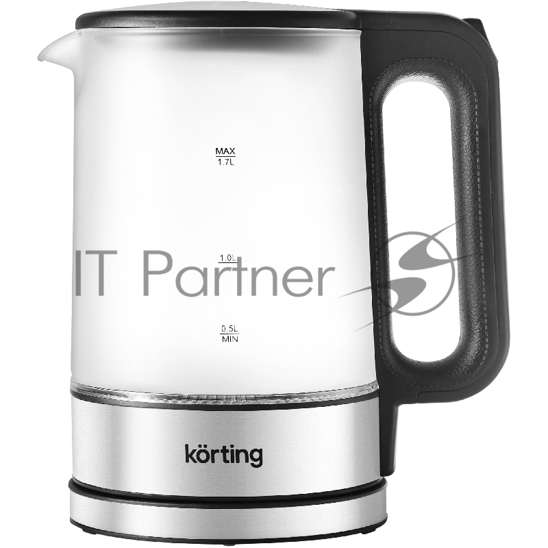 Электрический чайник KORTING/ Электрический чайник KORTING, объем 1.7 л, материал: стекло, механическое управление, фильтр от накипи, 5 температурных режимов, автоотключение, поддержание температуры, цвет матовый белый