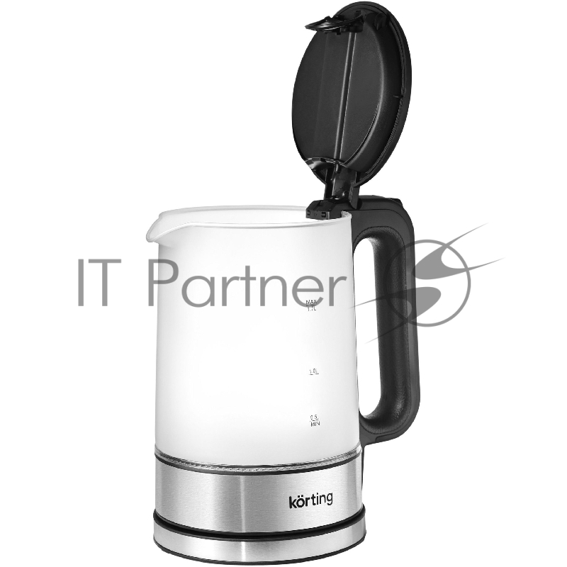 Электрический чайник KORTING/ Электрический чайник KORTING, объем 1.7 л, материал: стекло, механическое управление, фильтр от накипи, 5 температурных режимов, автоотключение, поддержание температуры, цвет матовый белый