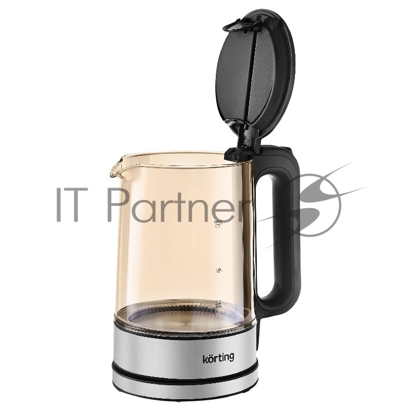 Электрический чайник KORTING/ Электрический чайник KORTING, объем 1.7 л, материал: стекло, механическое управление, фильтр от накипи, 5 температурных режимов, автоотключение, поддержание температуры