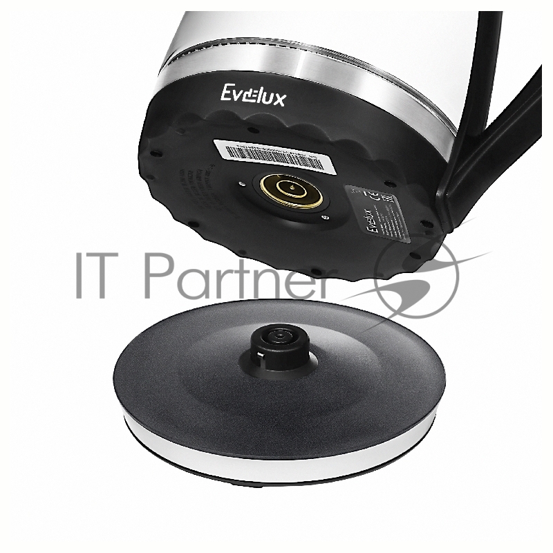 Электрический чайник EVELUX/ Электрический чайник EVELUX, объем 1.5 л, механическое управление, фильтр от накипи, автоотключение, мощность 2200 Вт, светодиодная/звуковая индикация работы, материал: стекло, цвет черный