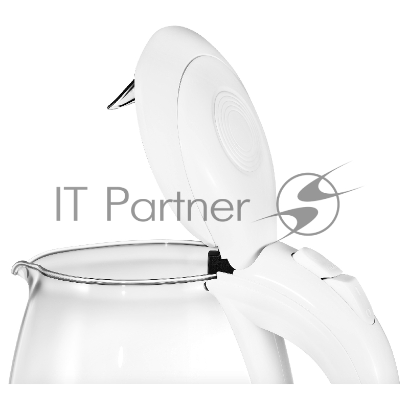 Электрический чайник EVELUX/ Электрический чайник EVELUX, объем 1.7 л, механическое управление, фильтр от накипи, автоотключение, мощность 2200 Вт, светодиодная/звуковая индикация работы, материал: стекло, цвет белый