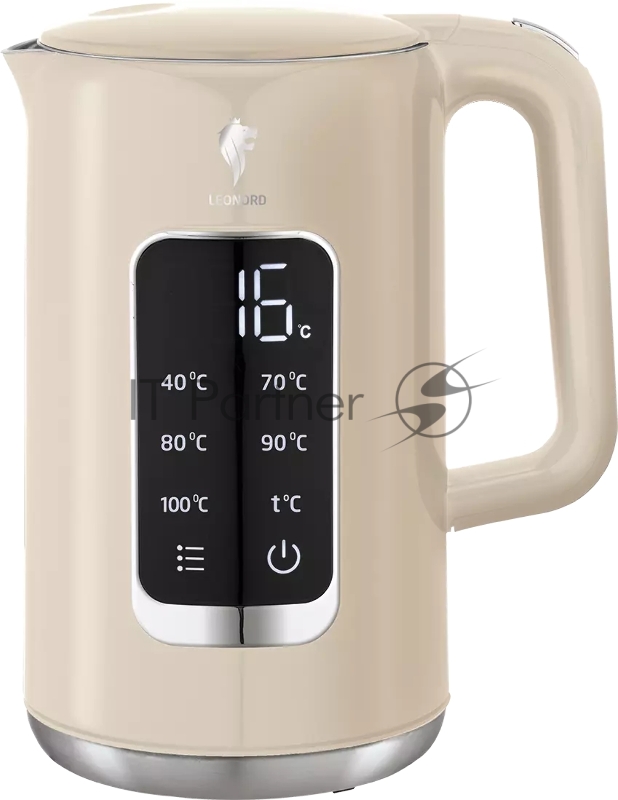 Чайник электрический LEONORD LE-1533 1,7л, двойной корпус, бежевый