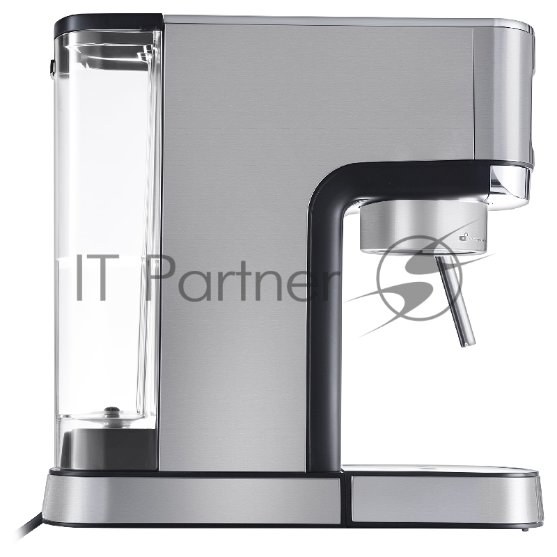 Кофеварка EVELUX/ Кофеварка EVELUX, рожковая, 3 программы, давление 20 бар, подогрев чашек, объем контейнера для воды 1.2 л, приготовление вспененного молока, защита от перегрева, сенсорное управление, цвет нержавеющая сталь