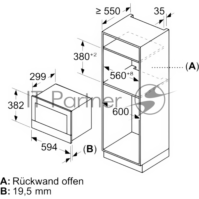 Встраиваемая СВЧ Siemens BF722L1B1, микроволны (соло), объем 21 л, выходная мощность микроволн 900 Вт, управление сенсорное, автоприготовление, авторазмораживание, цвет черный, петли слева