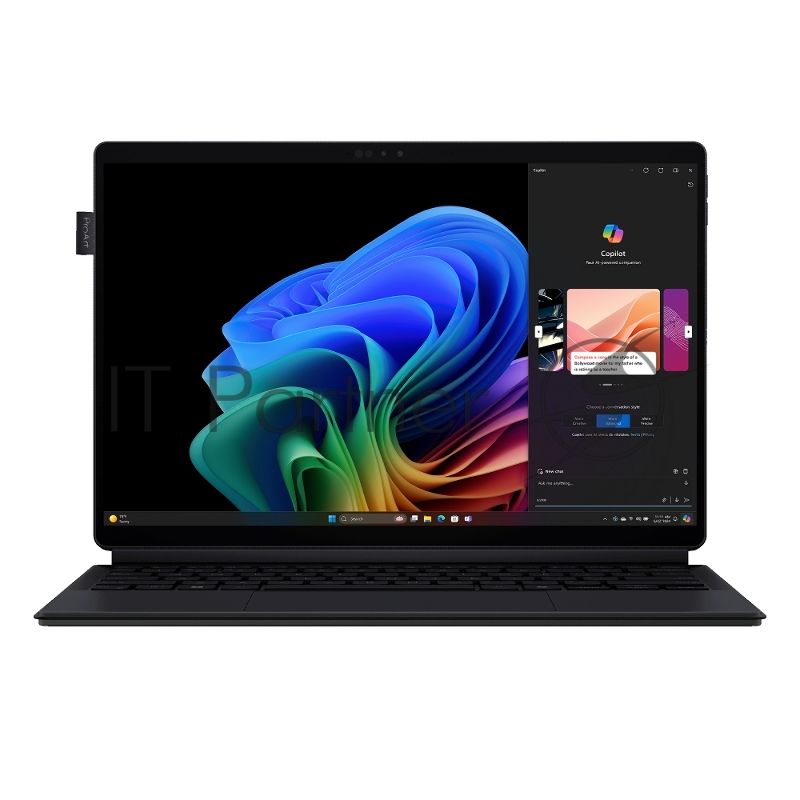 Планшет ASUS ProArt PZ13 HT5306QA-LX008W 13.3(2880x1800 OLED)/Touch/Snapdragon X Plus X1P-42-100(3.4Ghz)/16384Mb/102 1y/0.85kg/Nano Black/Win11Home + +клавиатура +стилус +подставка +адаптер microSD