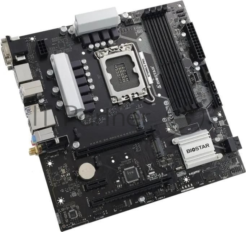 Материнская плата Biostar B760MZ-E PRO Soc-1700 Intel B760 4xDDR5 mATX AC`97 8ch(7.1) 2.5Gg RAID+VGA+DVI+HDMI+DP