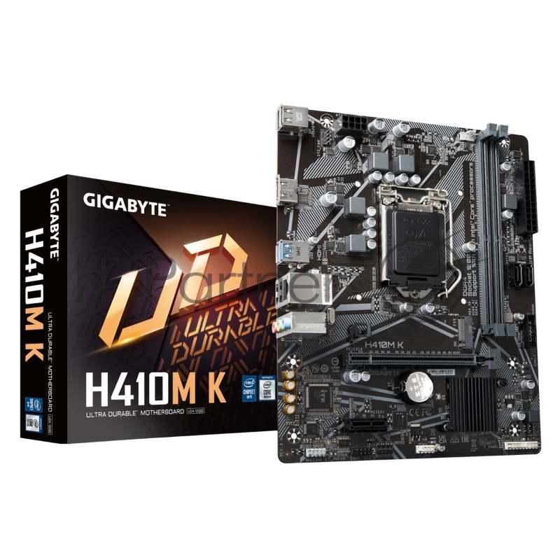 Материнская плата Gigabyte H410M K 2.0, LGA 1200, Intel H470, 2xDDR4, 4xSATA RTL