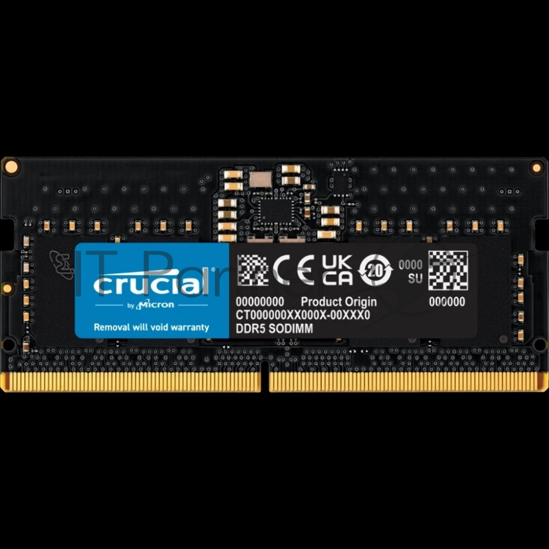 Модуль памяти Crucial 8GB U-DIMM DDR5, 4800МГц