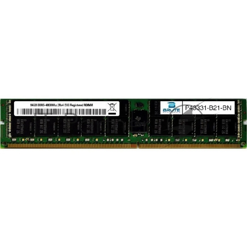 Модуль памяти HPE 64GB (1x64GB) Dual Rank x4 DDR5-4800 CAS-40-39-39 EC8 Registered Smart Memory Kit