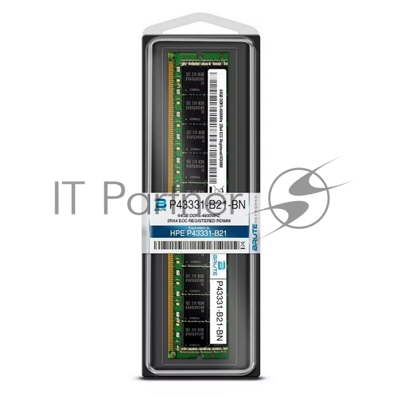 Модуль памяти HPE 64GB (1x64GB) Dual Rank x4 DDR5-4800 CAS-40-39-39 EC8 Registered Smart Memory Kit