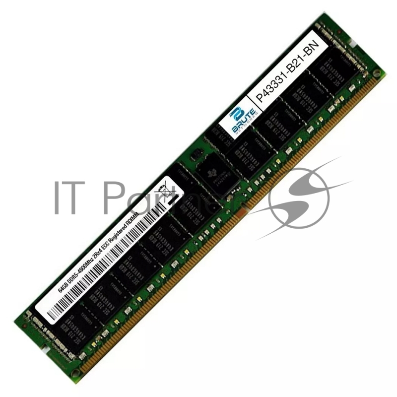Модуль памяти HPE 64GB (1x64GB) Dual Rank x4 DDR5-4800 CAS-40-39-39 EC8 Registered Smart Memory Kit
