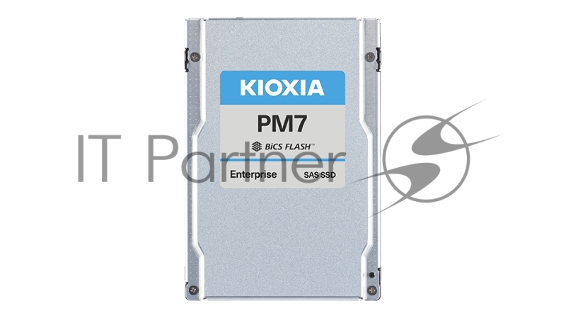 Серверный твердотельный накопитель KIOXIA SSD PM7-R, 3840GB, 2.5 15mm, SAS 24G, TLC, R/W 4200/3650 MB/s, IOPs 720K/155K, TBW 7008, DWPD 1 (12 мес.)
