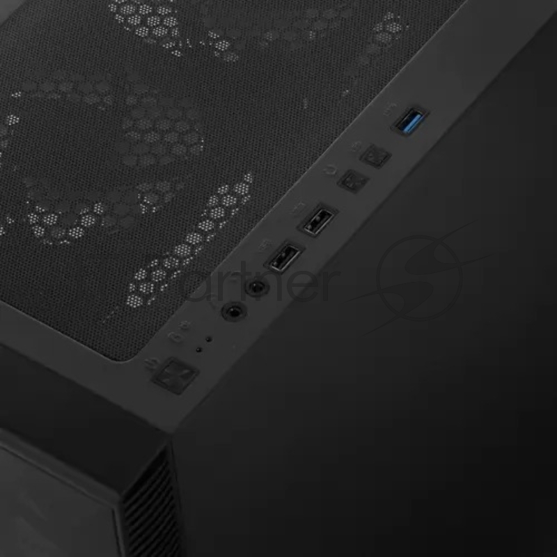 Корпус Montech X3 GLASS, без БП, ATX 6x120mm 2xUSB3.0 1xUSB3.1 audio bott PSU, черный