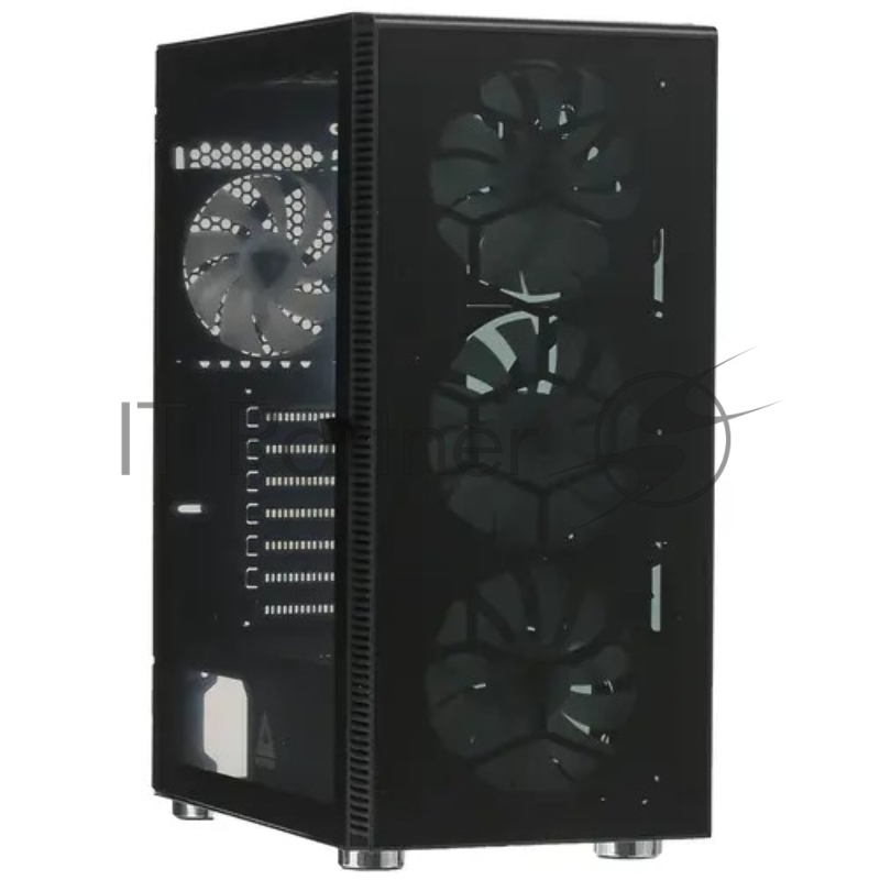Корпус Montech X3 GLASS, без БП, ATX 6x120mm 2xUSB3.0 1xUSB3.1 audio bott PSU, черный
