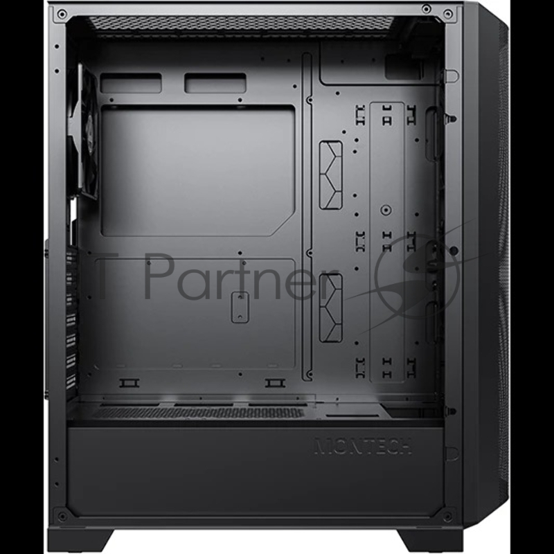 Корпус Montech SKY ONE Lite черный без БП ATX 3x120mm 2xUSB3.0 1xUSB3.1 audio bott PSU