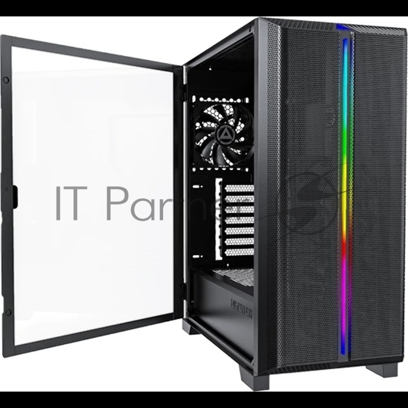 Корпус Montech SKY ONE Lite черный без БП ATX 3x120mm 2xUSB3.0 1xUSB3.1 audio bott PSU
