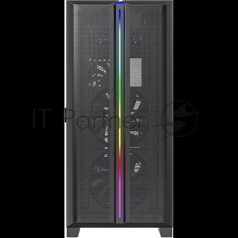 Корпус Montech SKY ONE Lite черный без БП ATX 3x120mm 2xUSB3.0 1xUSB3.1 audio bott PSU