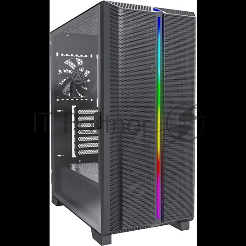 Корпус Montech SKY ONE Lite черный без БП ATX 3x120mm 2xUSB3.0 1xUSB3.1 audio bott PSU