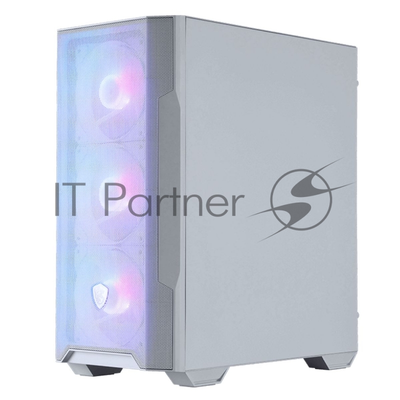 Корпус MSI MAG FORGE M100R WHITE Mini-Tower, MATX, 1xUSB 3.0, 2xUSB 2.0, 4x120mm ARGB Fan, ARGB Control Board, Tempered Glass Window, Brown Box (932220)