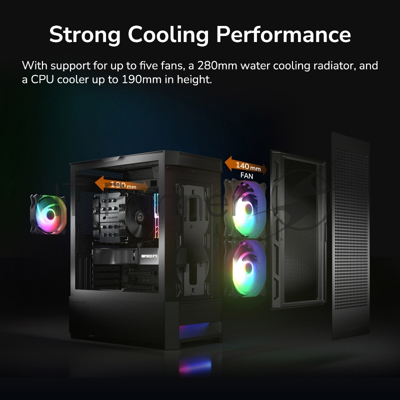 Корпус ПК без блока питания Cougar Case Duoface RGB ( 385ZD10.0001 )