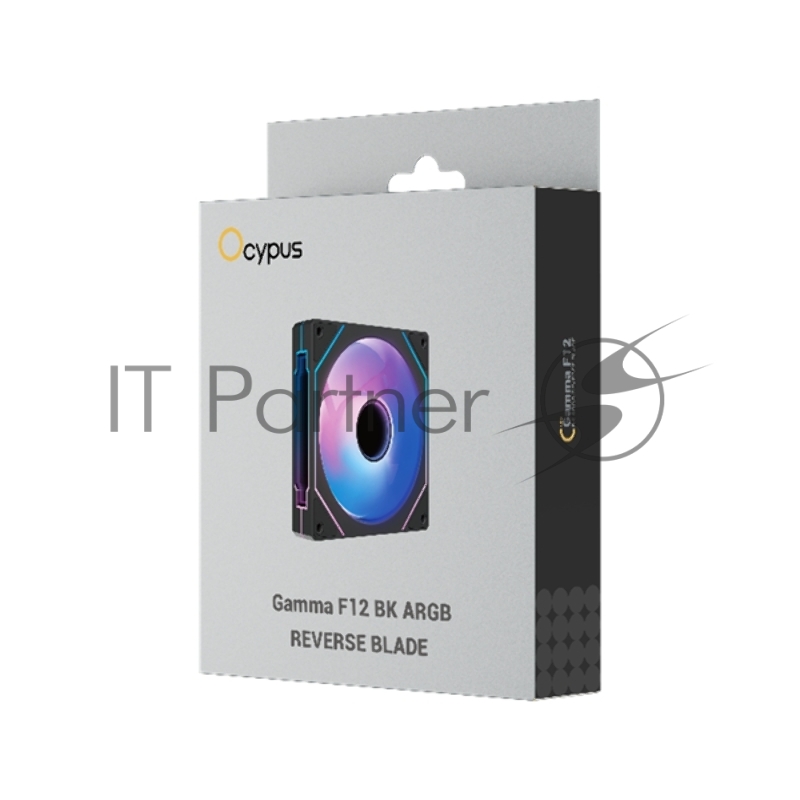 Вентилятор для корпуса Ocypus Gamma F12 ARGB REVERSE BLADE BK (Gamma-F12-BK1AM01X-GL)