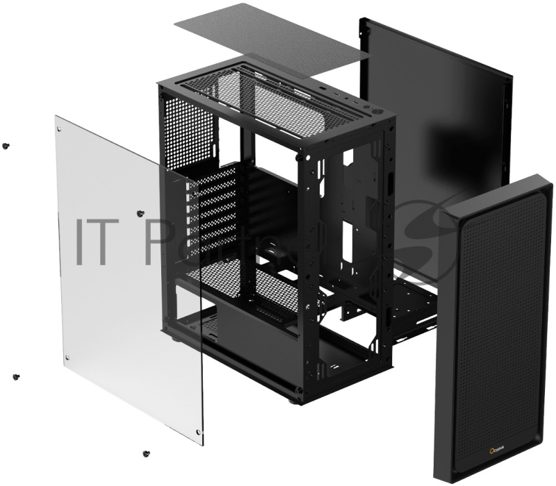 Корпус Ocypus Gamma C50 без БП Black (Gamma-C50-BKG000XX-GL)