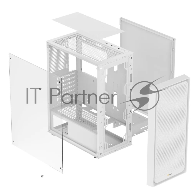 Корпус Ocypus Gamma C50 без БП White (Gamma-C50-WHG000XX-GL)