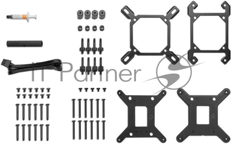 Система охлаждения EKWB EK-Nucleus AIO CR240 Dark (240mm, Black, ARGB/ Fans: 2x120mm, 72CFM, 36dBA, 2300RPM/ Pump height 61.6mm, -dBA, 3100RPM, Rad thickness 27mm/ S: 1700, 1200, 20XX, 115X, AM5, AM4)