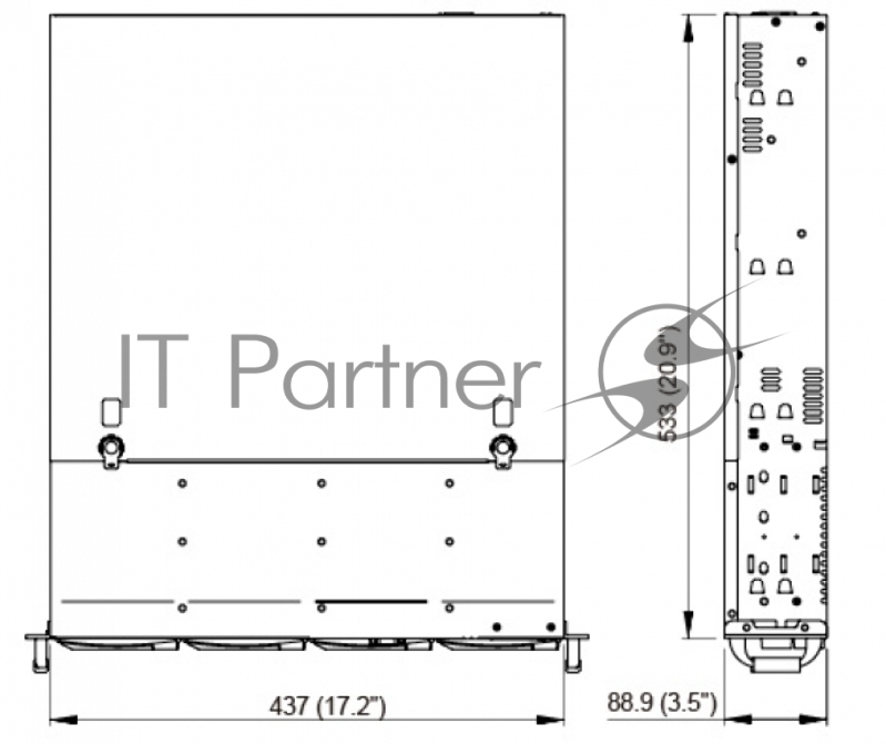 Блок питания 550W PS2 ATX (Acbel) for CS-R27S