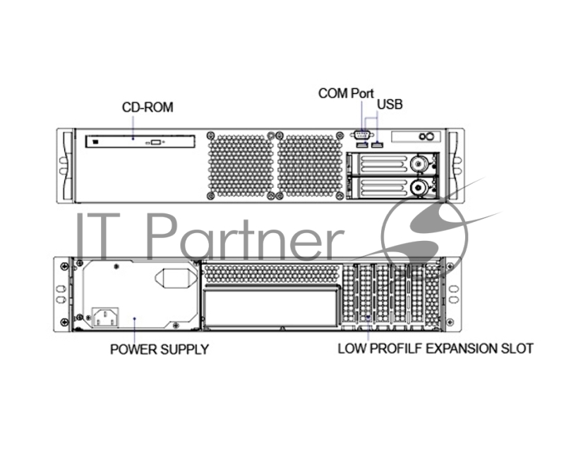 Блок питания 850W PS2 ATX (Acbel) for CS-R27S