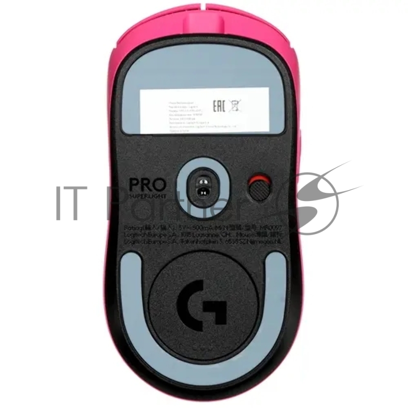 Мышь LOGITECH G PRO X Superlight 2 розовая беспроводная игровая (2,4 ГГц, 5 кнопок, LIGHTFORCE hybrid switches, HERO 2, 32000 dpi, USB, 910-006799)
