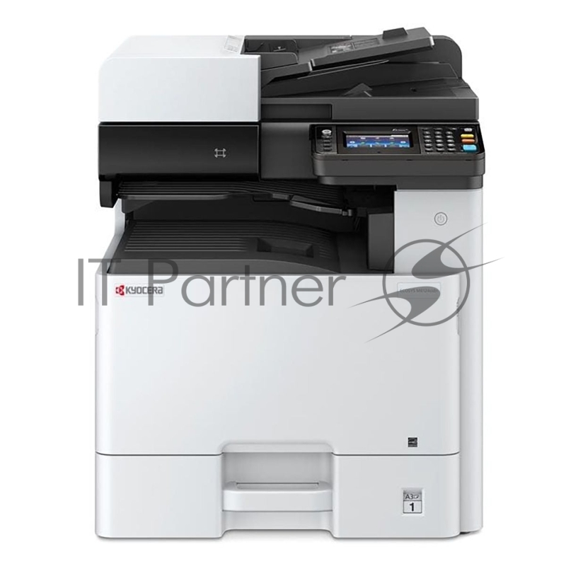 МФУ лазерный Kyocera M8124cidn цветное, А3, P/S/C, печ. 24/12 (A4/A3) стр/мин, скан. до 50 стр/мин, 1200x1200 dpi, 1,5 Гб, USB 2.0, Network, HyPAS, лоток 500 л., Duplex, автопод