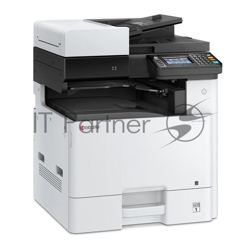 МФУ лазерный Kyocera M8124cidn цветное, А3, P/S/C, печ. 24/12 (A4/A3) стр/мин, скан. до 50 стр/мин, 1200x1200 dpi, 1,5 Гб, USB 2.0, Network, HyPAS, лоток 500 л., Duplex, автопод