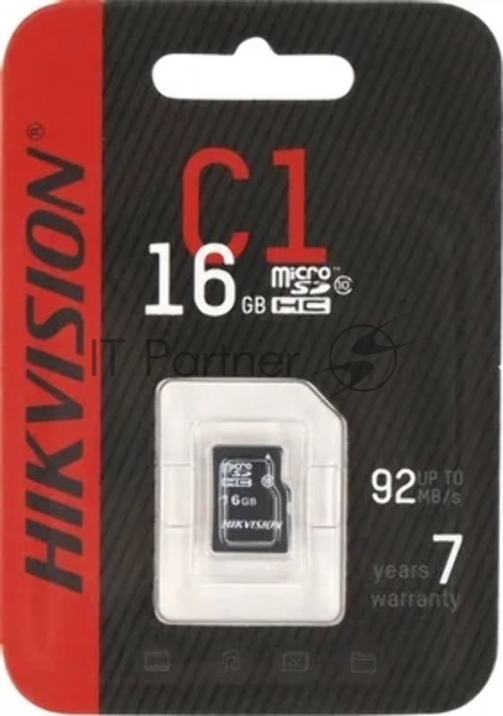Флеш карта microSDHC 16GB HIKSEMI NEO HS-TF-C1/16G <HS-TF-C1/16G> (без SD адаптера) R/W Speed 92/10MB/s