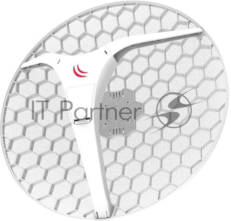 Точка доступа MikroTik Pack of 4x LHG XL 5 ac with 27dBi 5GHz antenna, Dual Chain 802.11ac wireless, 716MHz CPU, 256MB RAM, 1x Gigabit LAN, POE, PSU, RouterOS L3