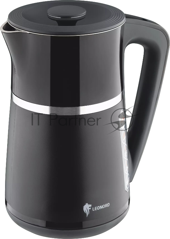 Чайник электрический LEONORD LE-1512 1,7л, двойной корпус, черный