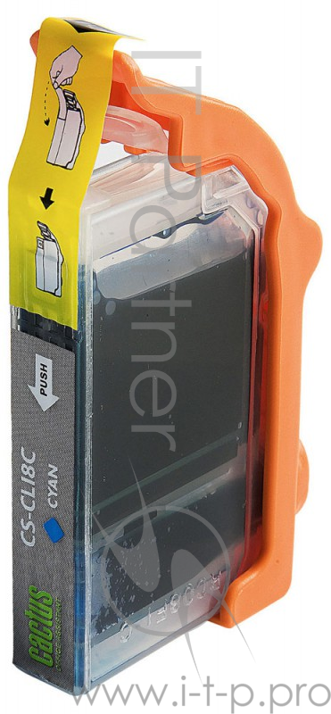 Картридж струйный Cactus CS-CLI8C голубой для Canon Pixma MP470/MP500/MP510/MP520/MP530 MP600/MP800/