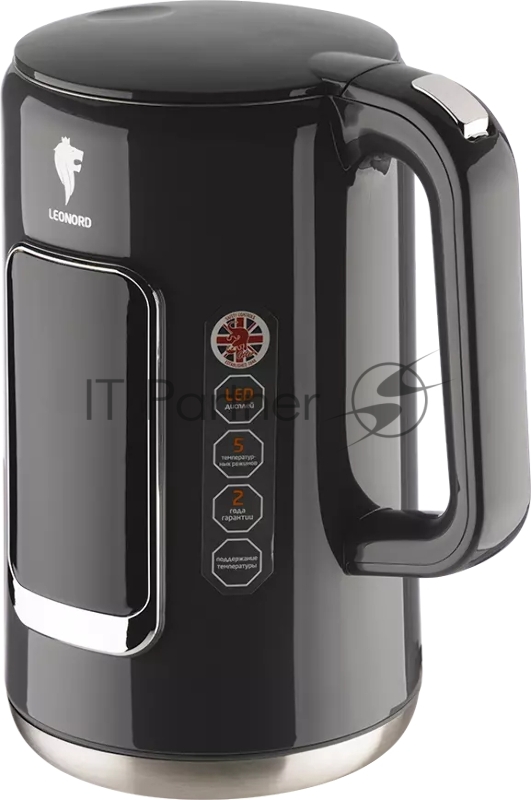 Чайник электрический LEONORD LE-1533 1,7л, двойной корпус, серый