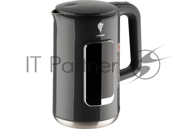 Чайник электрический LEONORD LE-1533 1,7л, двойной корпус, серый