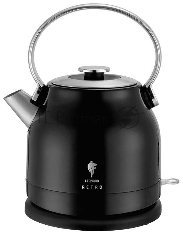 Чайник электрический LEONORD LE-1904 1,5л, нержавейка, RETRO чёрный