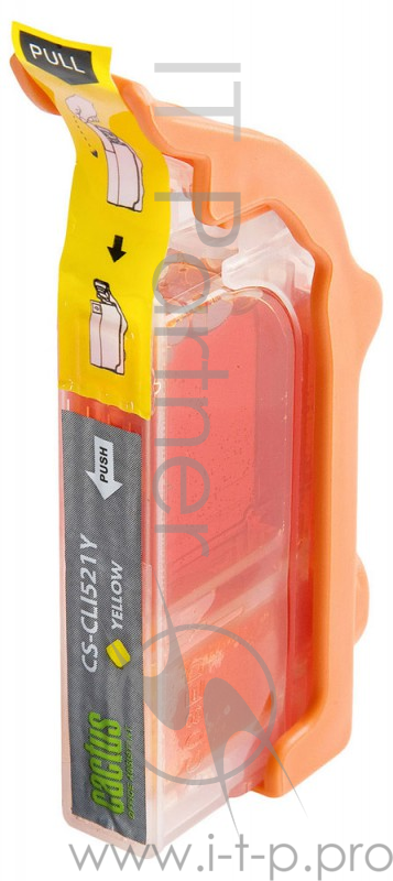 Картридж струйный Cactus CS-CLI521Y желтый для Canon Pixma MP540/ MP550/ MP620/ MP630 MX860,(8,2ml)