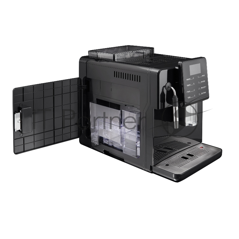 Автоматическая кофемашина EVELUX EACM 2007 Vivo, давление 20 бар, 7 программ, ручные настройки, возможность приготовления 2-х чашек, подогрев чашек, объем 2 л, приготовление вспененного молока, защита от перегрева, сенсорное управление, цвет черный