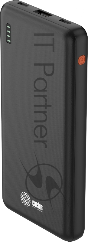 Мобильный аккумулятор Cactus CS-PBFSAA-10000 10000mAh 4.5A USB-A/2xUSB-C черный