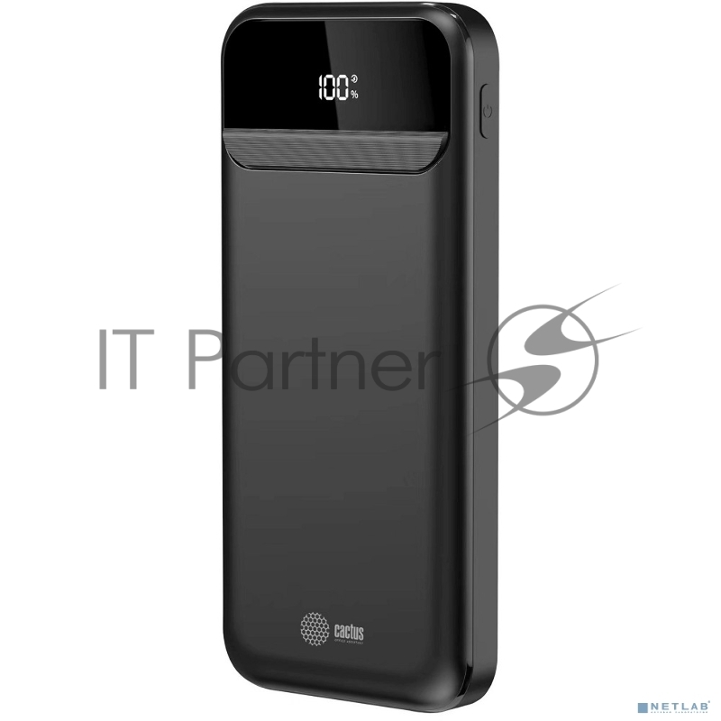 Мобильный аккумулятор Cactus CS-PBFSCA-10000 10000mAh 4.5A 2xUSB-A/USB-C черный