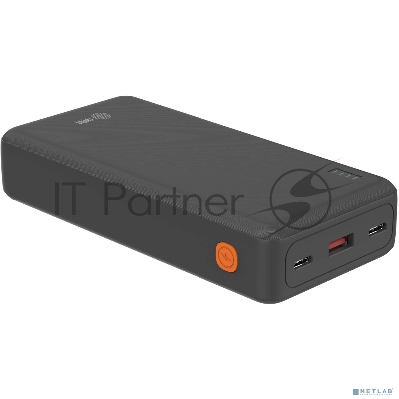 Мобильный аккумулятор Cactus CS-PBFSDA-20000 20000mAh 4.5A USB-A/2xUSB-C черный